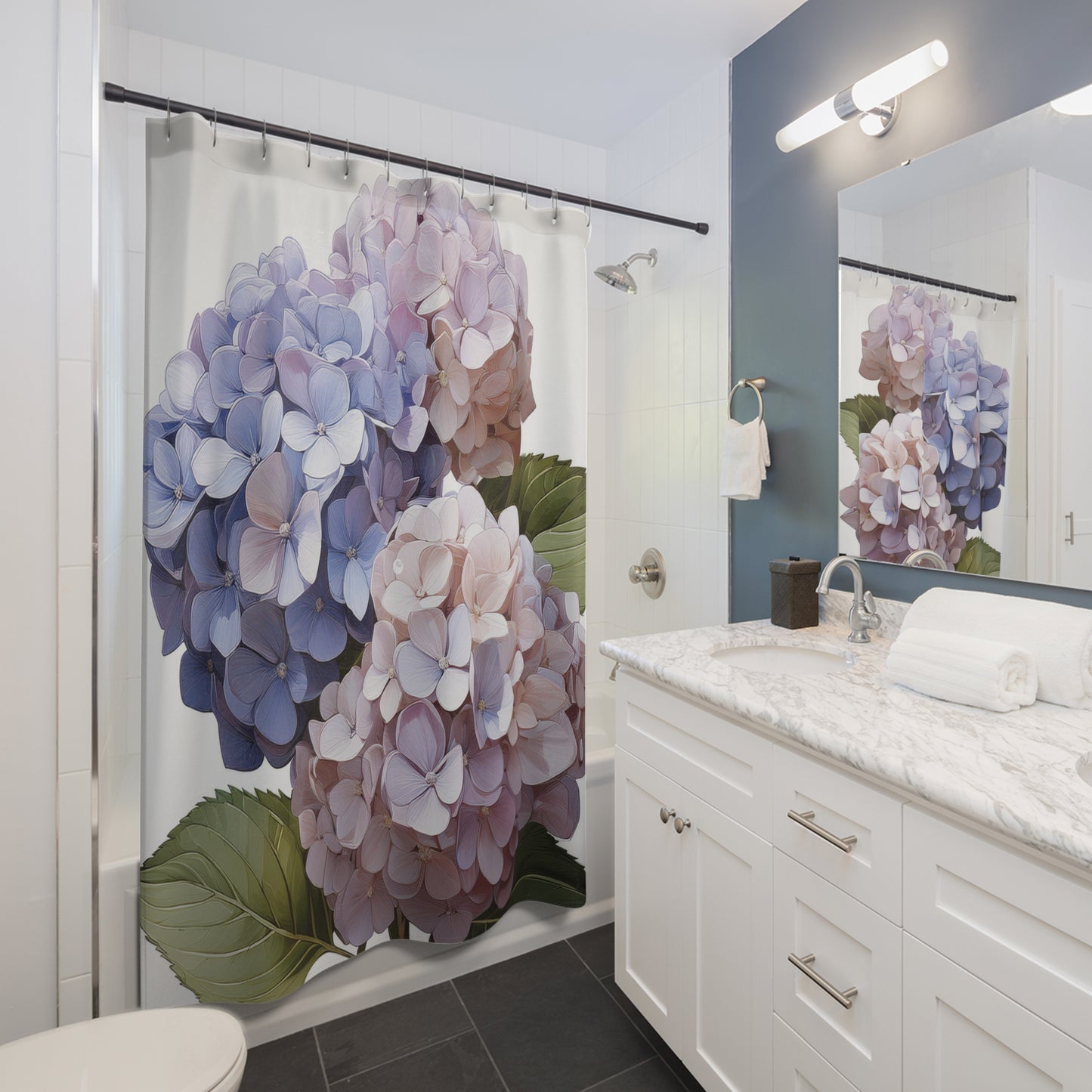 Hydrangeas Shower Curtain