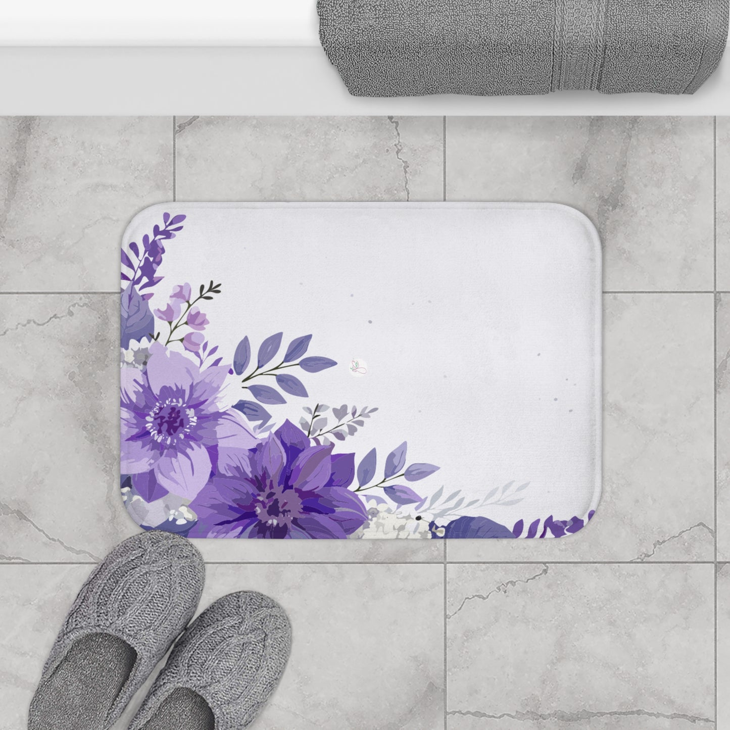 Floral Bath Mat