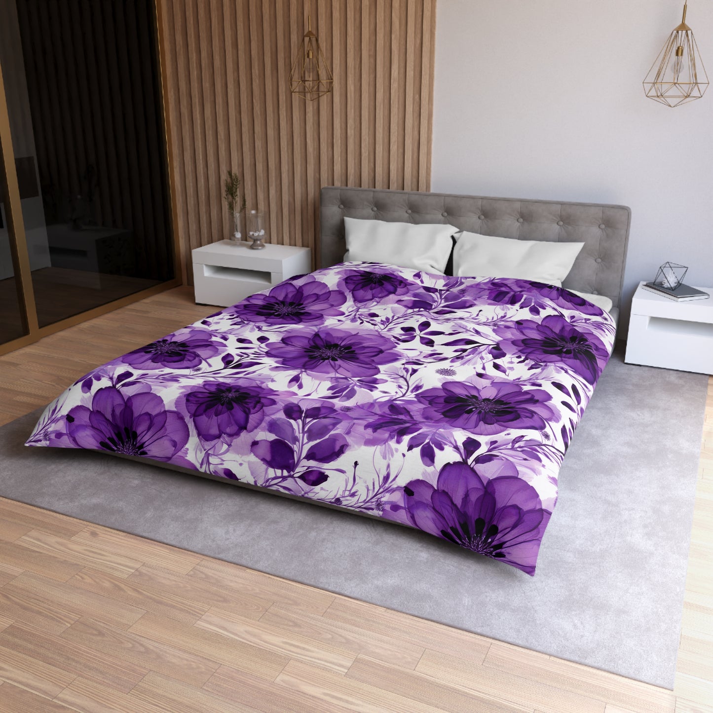 Violet Lane Microfiber Duvet Cover