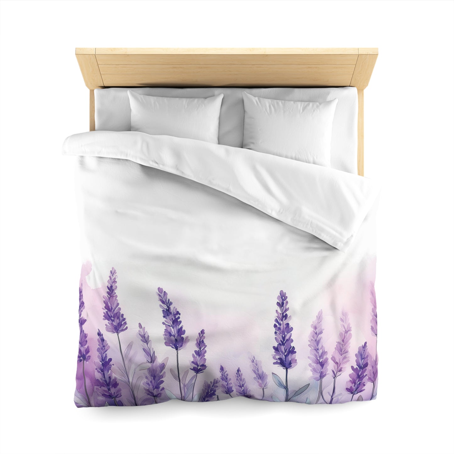 Lavender Hills Way Microfiber Duvet Cover