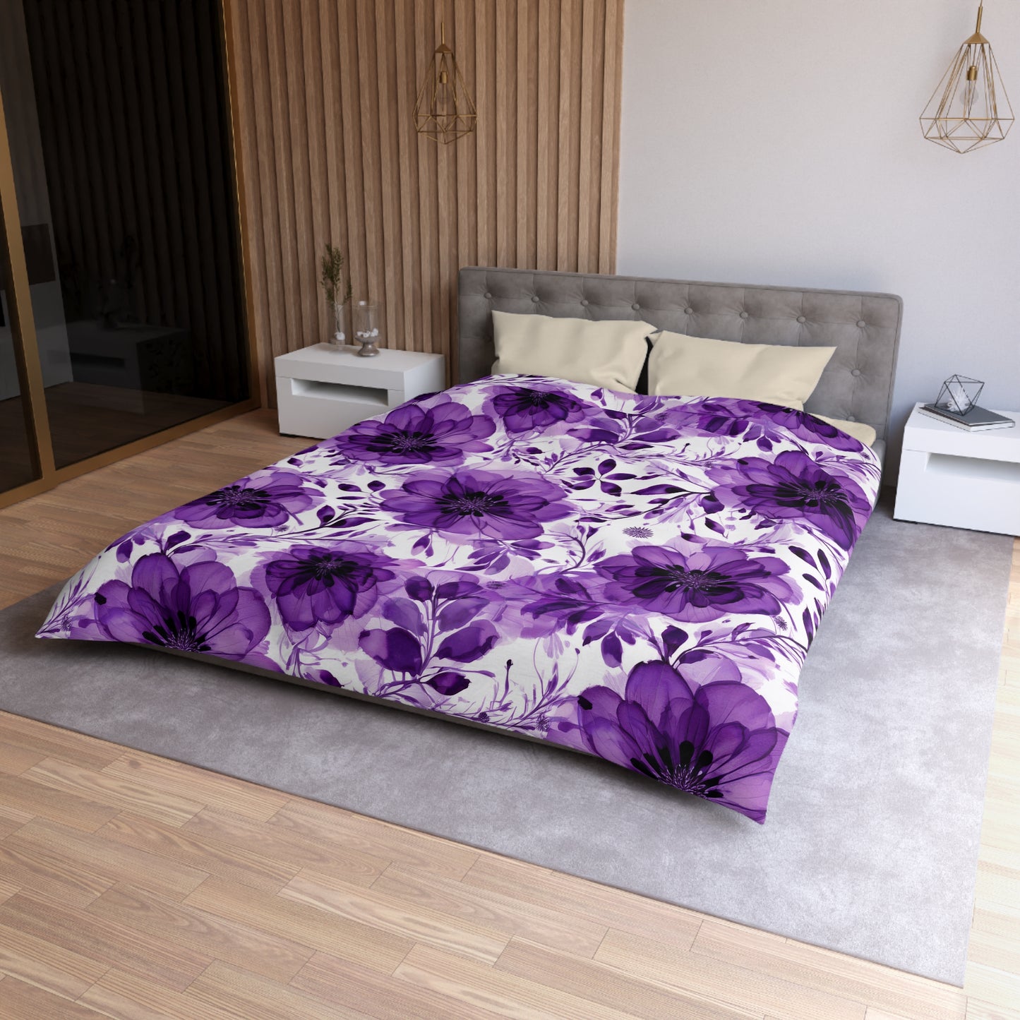 Violet Lane Microfiber Duvet Cover