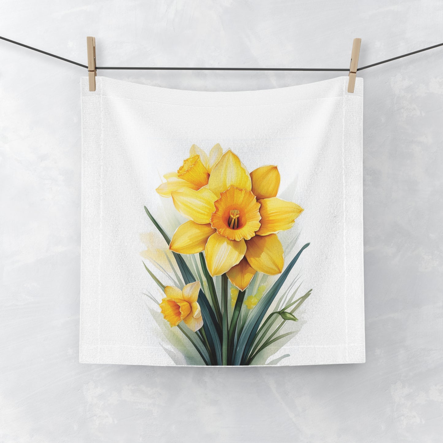 Daffodil Face Towel