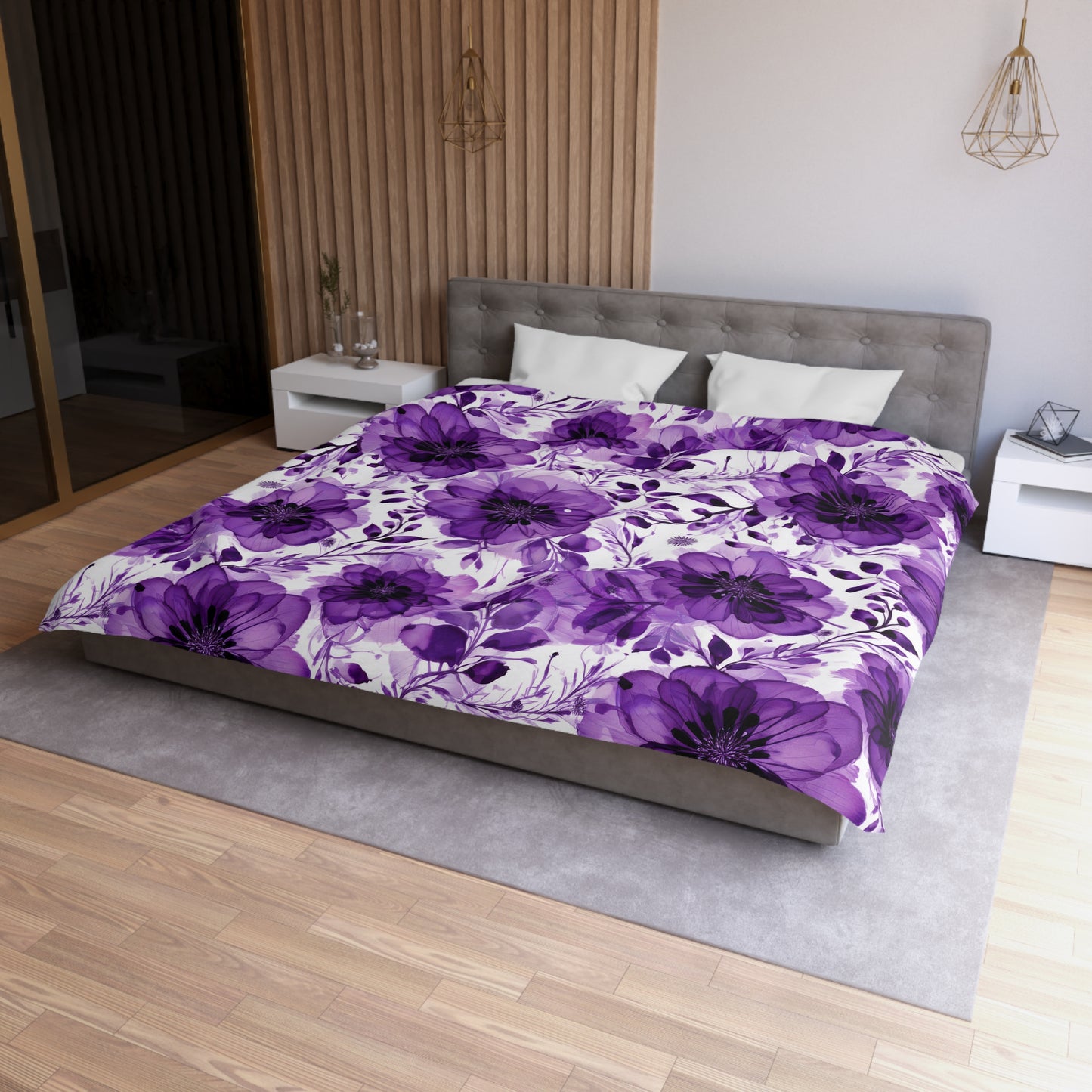 Violet Lane Microfiber Duvet Cover