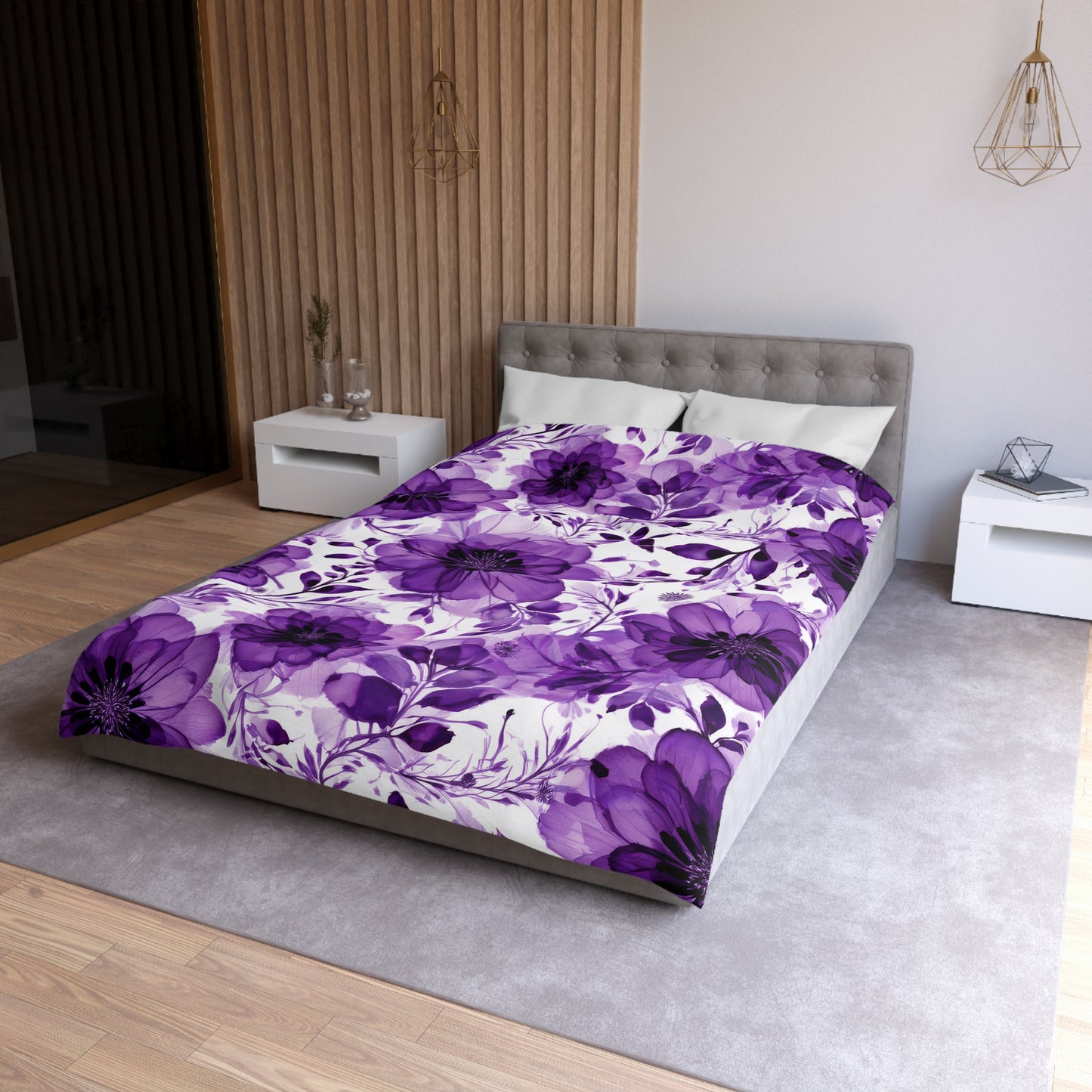 Violet Lane Microfiber Duvet Cover