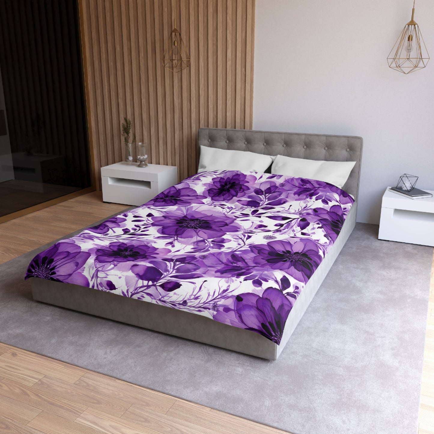 Violet Lane Microfiber Duvet Cover