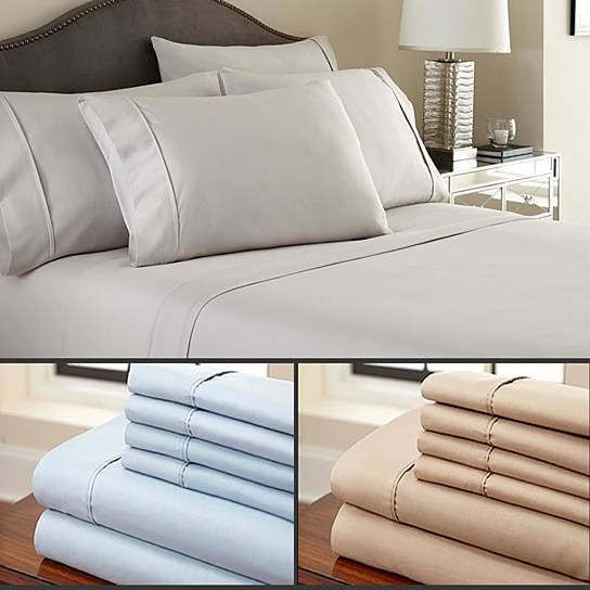 6-Piece Luxury Soft Bamboo Bed Sheet Set in 12 Colors