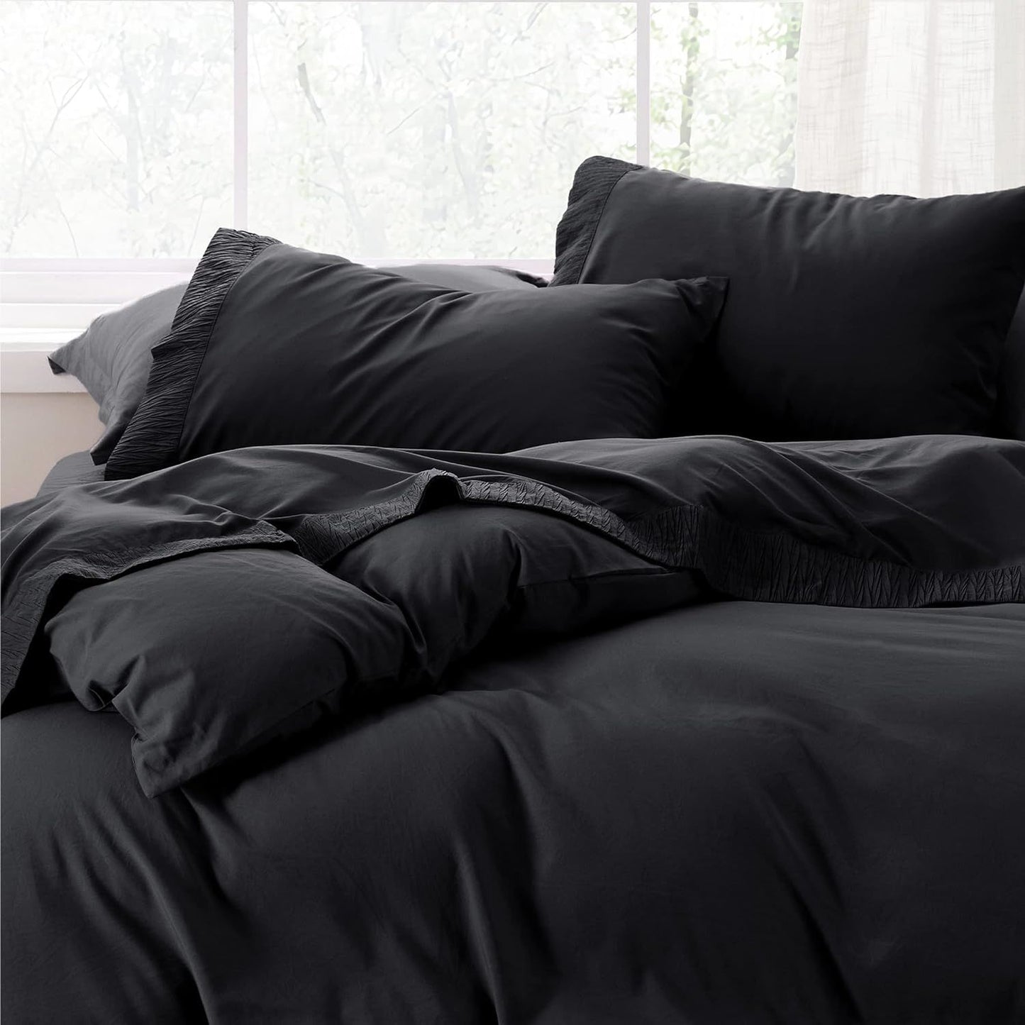 Bedsure Soft Sheet Set - Hotel Luxury, Easy Care Polyester Microfiber Cooling Bed Sheet Set